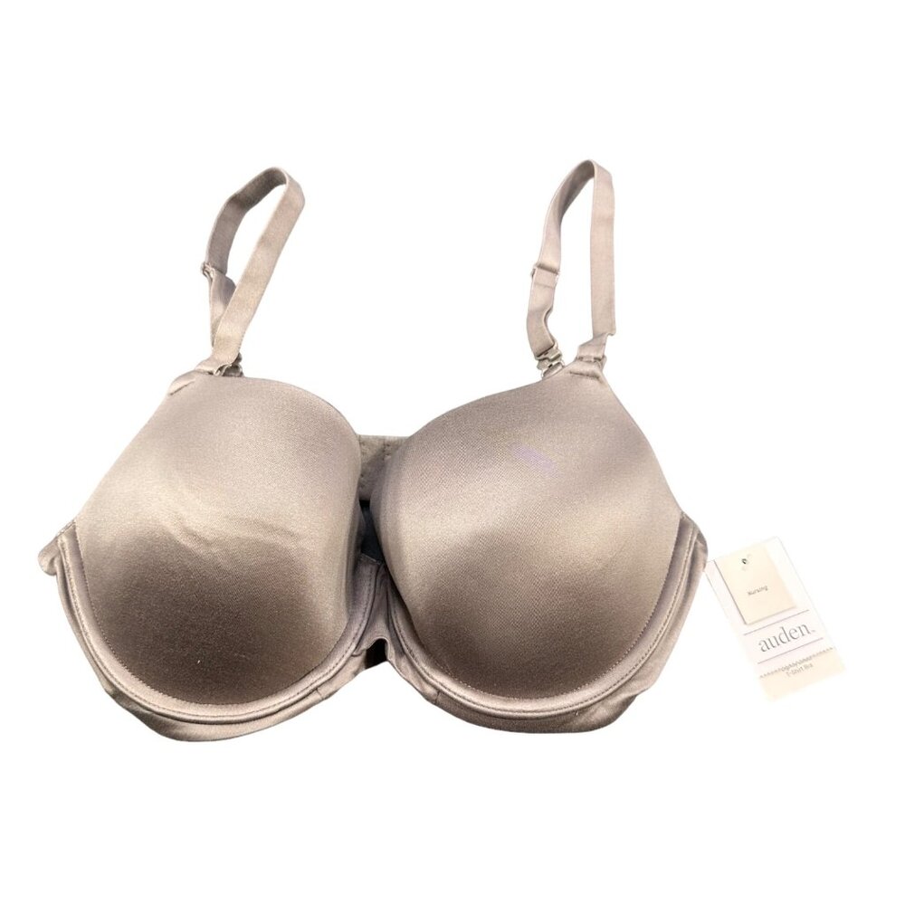 Auden Women's Size 36C Nursing Bra T-Shirt Full Coverage Rocket City Gray New